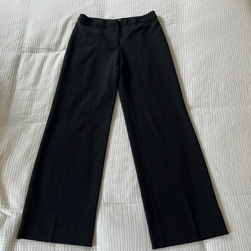 Emporio Armani Virgin Wool Wide Leg Pants